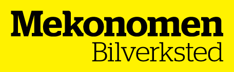 Gul og sort logo for Mekonomen Bilverksted